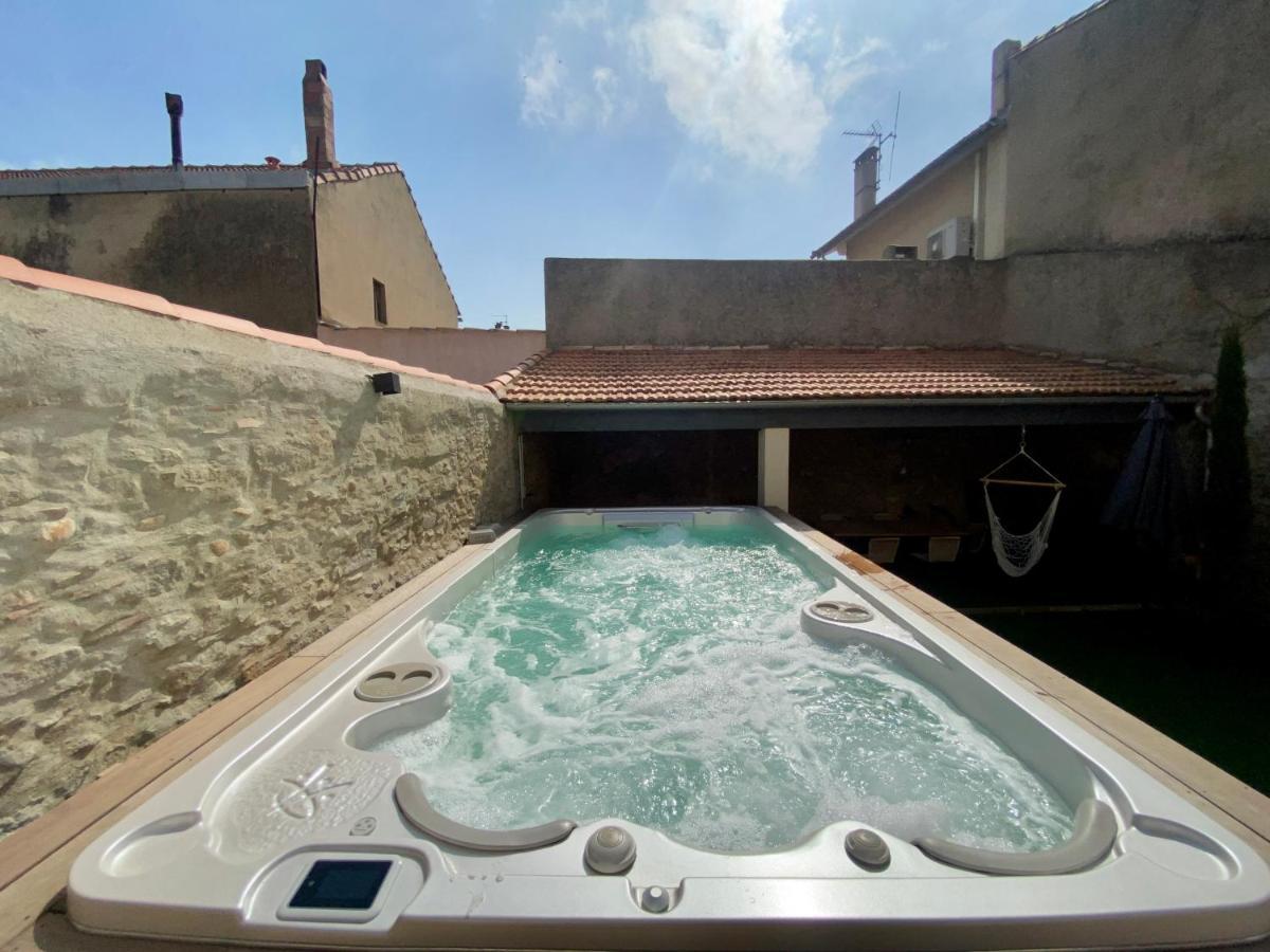 Les Bulles De Carca - Maison Avec Spa De Nage Каркассонн Екстер'єр фото